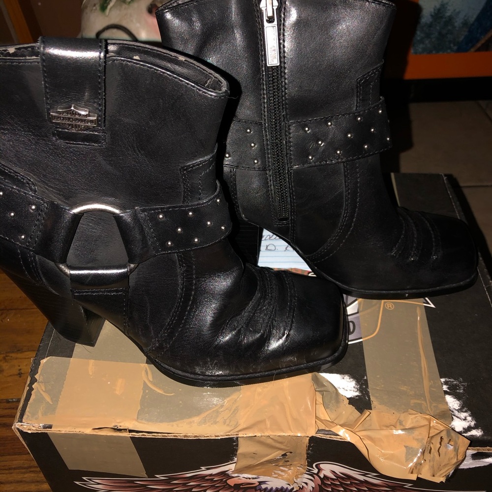 Harley Davidson high heel boots